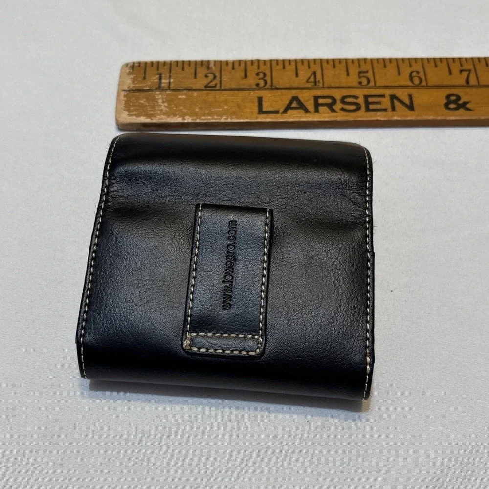Lowepro Black Leather Tan Suede Memory Card Wallet Case Belt Loop LP137